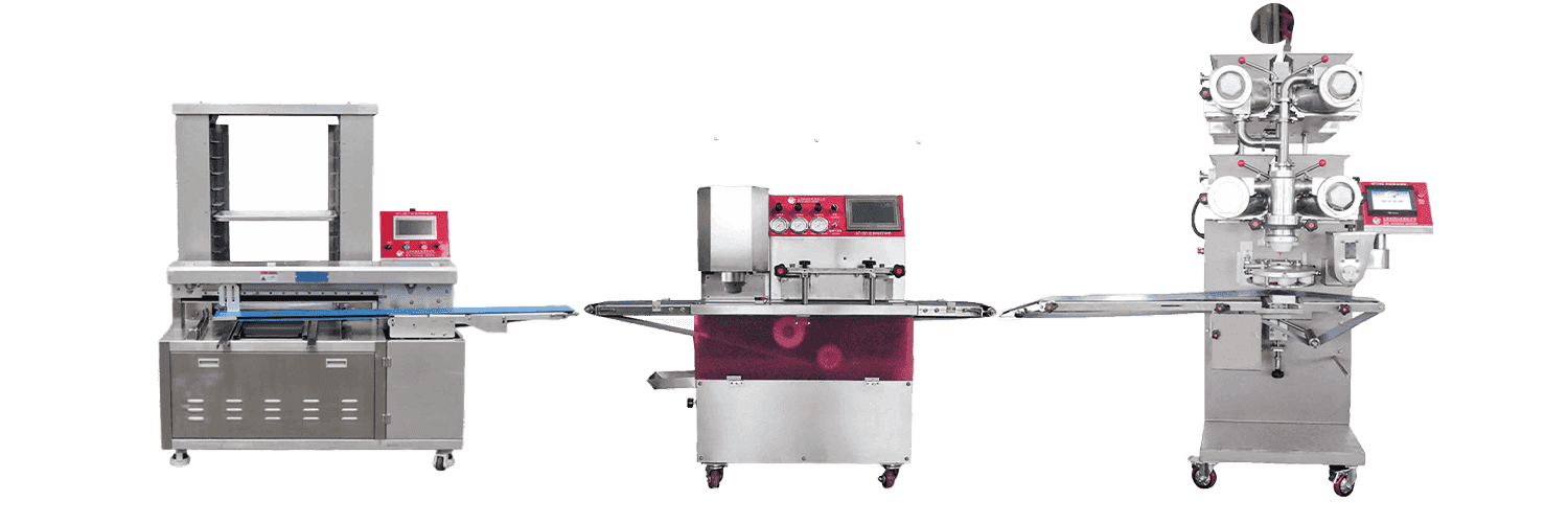 Linea di produzione di cookie mooncake/maamoul automatica